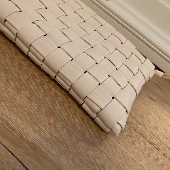 RESERVED • Faux Leather Woven Crossbody Clutch - Picture 2 of 7